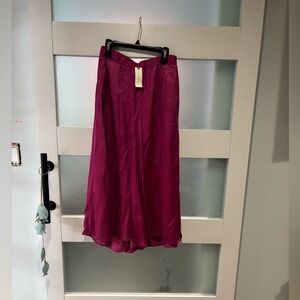 Anthropologie Fuchsia wide-leg pants